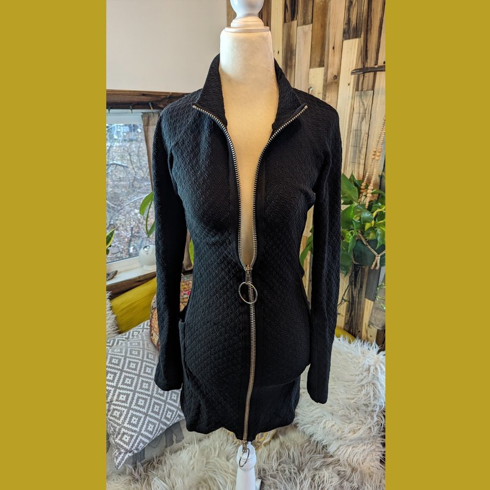 Betsy Johnson Goth Rocker Zipper Jacket